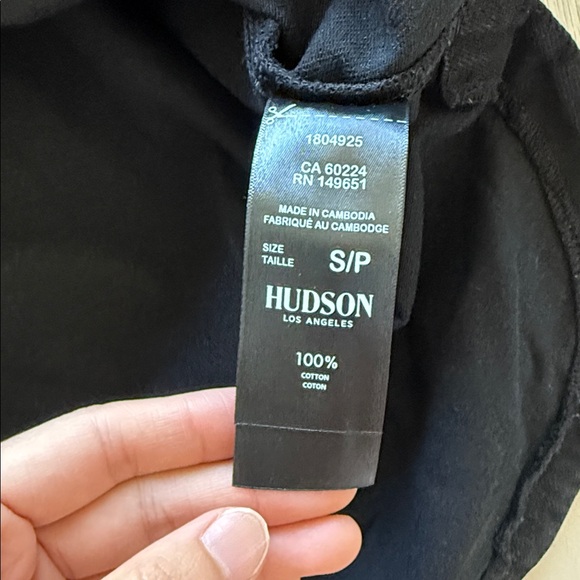 HUDSON Los Angeles Black Denim Canvas Shacket - Picture 4 of 8